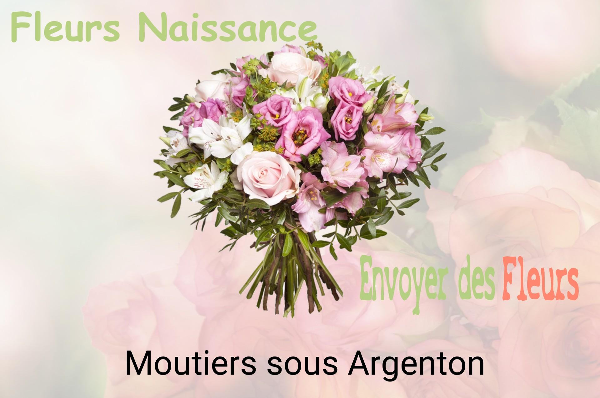 Bouquet de fleurs de naissance livré à Moutiers-sous-Argenton